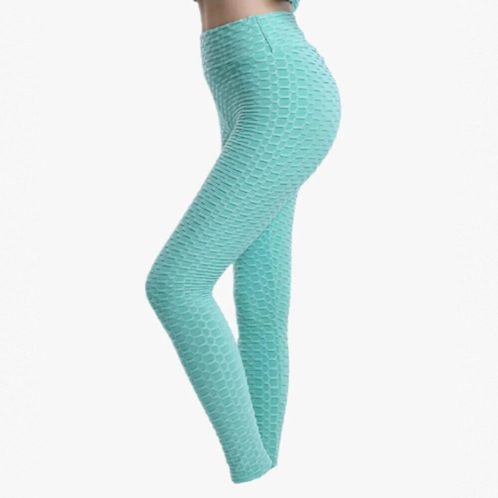 Textured Tights XL Turquoise